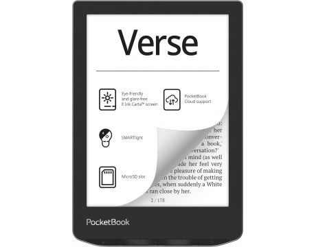 PocketBook Verse 6", 8GB, черен/син на супер цени