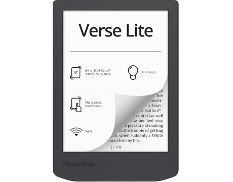 PocketBook Verse Lite 6", 8GB, черен на супер цени