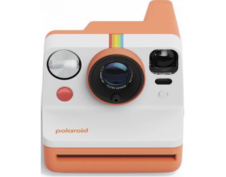 Polaroid Now Generation 3, бял/оранжев на супер цени