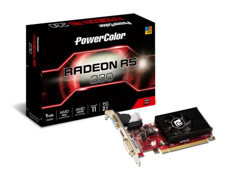 Radeon R5 Power Видео карта PowerColor Radeon R5 230 1GB - POWER C AXR5 230 1GBK3-LHE ...