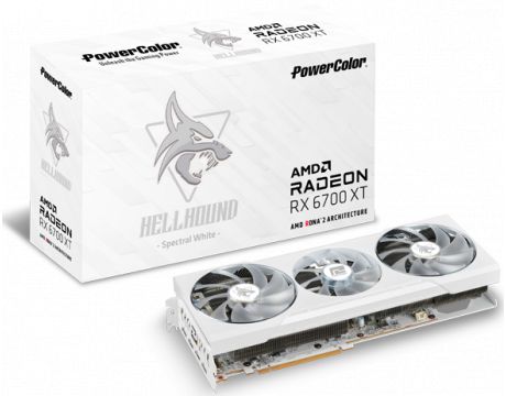 PowerColor Radeon RX 6700 XT 12GB Hellhound Spectral White на супер цени