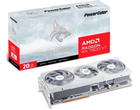 PowerColor Radeon RX 7900 XT 20GB Hellhound Spectral White OC на супер цени