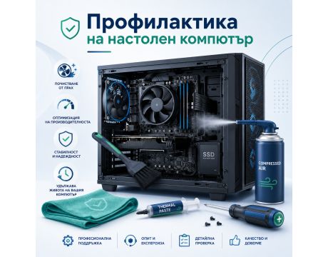 Профилактика на настолен компютър на супер цени