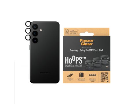 PanzerGlass Hoops за Samsung Galaxy S24, прозрачен/черен на супер цени