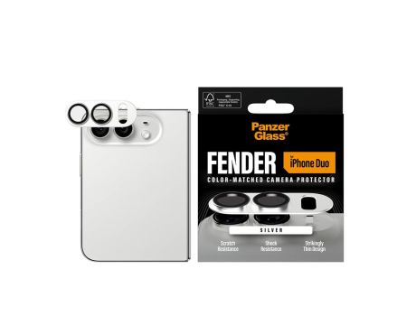 PanzerGlass Fender за Apple iPhone Duo, сребрист на супер цени