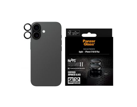 PanzerGlass Hoops Ceramic II за Apple iPhone 17/ 16/ 16 Plus на супер цени