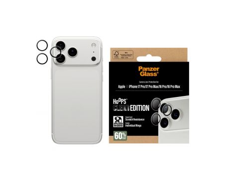 PanzerGlass Hoops Clear за Apple iPhone 17 Pro/ 17 Pro Max/ 16 Pro/ 16 Pro Max на супер цени