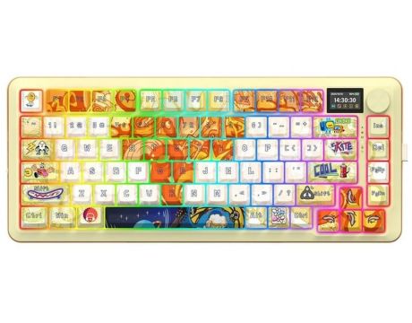 Redragon Flekact K708 PRO, бял/жълт на супер цени