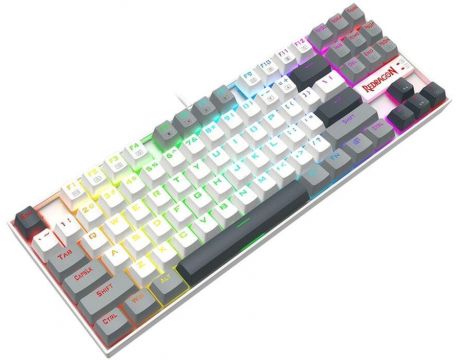 Redragon Kumara K552LGY-RGB, бял/сив/черен на супер цени