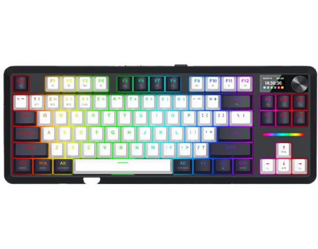 Redragon Wildslash LCD Pro K746WB. черен/бял на супер цени