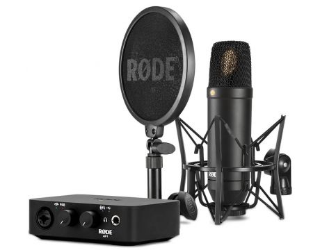 RODE NT1 + аудио интерфейс AI-1, черен на супер цени