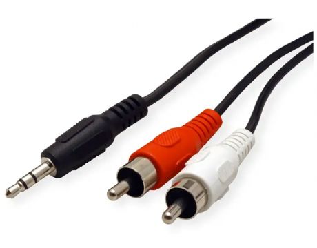Roline 3.5 мм жак към 2 x RCA на супер цени