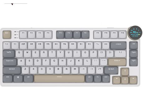 Royal Kludge N80, бял/сив/бежов на супер цени