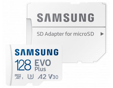 128GB microSD Samsung EVO Plus + SD Adapter на супер цени