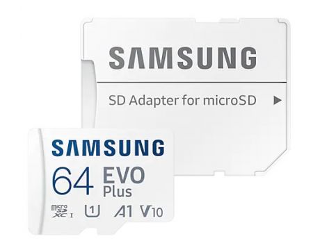64GB microSD Samsung EVO Plus + SD Adapter на супер цени