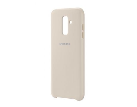 Samsung Dual Layer Cover за Galaxy A6+ (2018), златист на супер цени