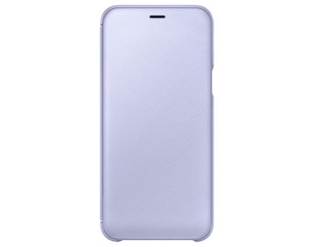 Samsung Flip Wallet Cover за Galaxy A6+ (2018), лилав на супер цени