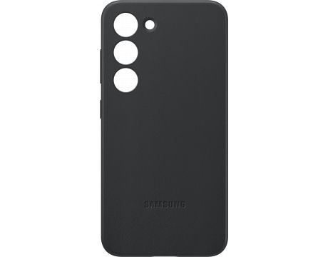 Samsung Leather за Samsung Galaxy S23, черен на супер цени