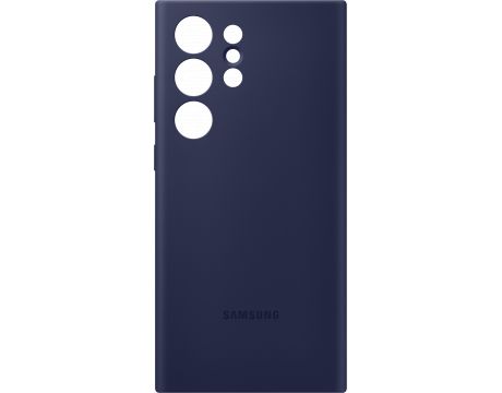 Samsung Silicon за Samsung Galaxy S23 Ultra, тъмносин на супер цени