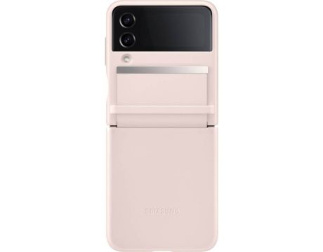 Samsung Flip4 Flap Leather за Samsung Galaxy Z Flip 4, розов на супер цени