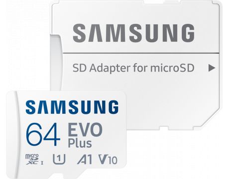 64GB Samsung EVO Plus, бял на супер цени