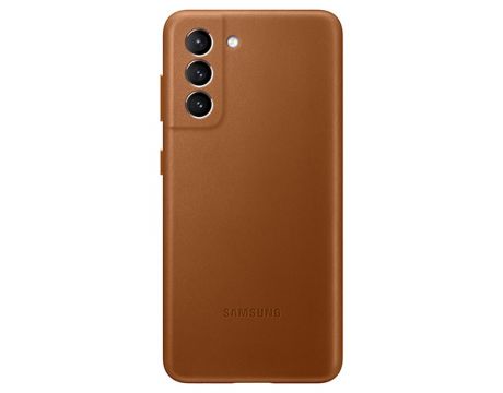 Samsung Leather Cover за Galaxy S21, brown на супер цени