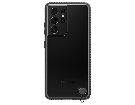 Samsung Clear Protective Cover за Galaxy S21 Ultra, black на супер цени