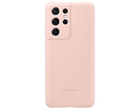 Samsung Silicone Cover за Galaxy S21 Ultra, pink на супер цени