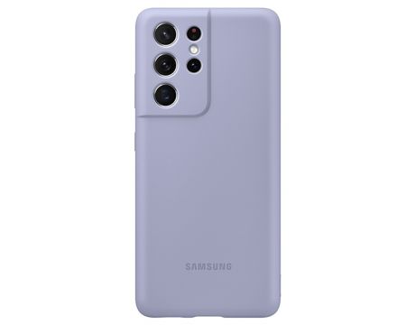 Samsung Silicone Cover за Galaxy S21 Ultra, violet на супер цени