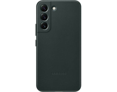 Samsung S906 Leather Cover за Samsung Galaxy S22+, зелен на супер цени