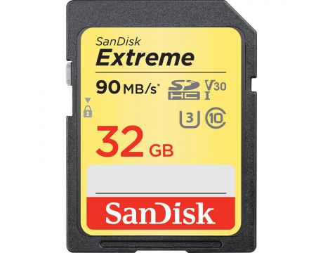 32GB SDHC SanDisk Extreme, черен/златист на супер цени