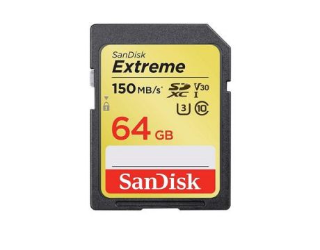 64GB SDXC SanDisk Extreme, златист/черен на супер цени
