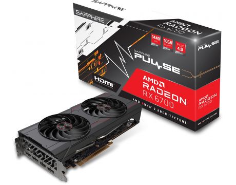SAPPHIRE Radeon RX 6700 10GB PULSE GAMING OC на супер цени