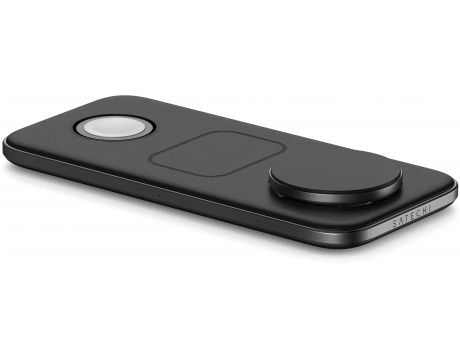 SATECHI Qi2 Trio Wireless 15W, черен/сив на супер цени