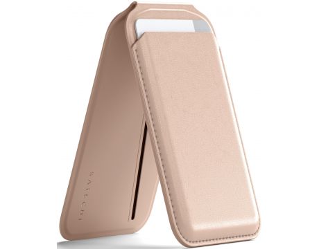 SATECHI Vegan-Leather Magnetic Wallet, розов на супер цени