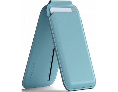 SATECHI Vegan-Leather Magnetic Wallet, син на супер цени