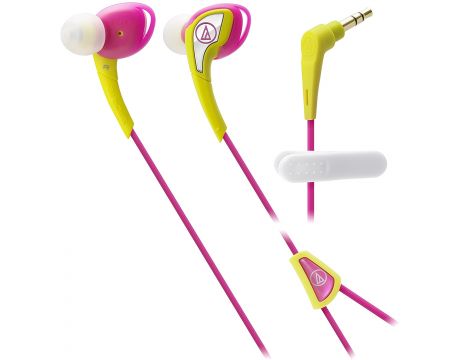Audio-Technica ATH-SPORT2, розов/жълт на супер цени