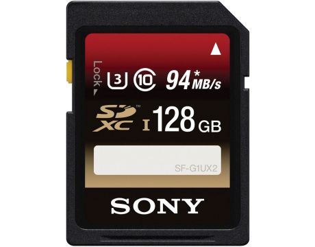 128GB SDXC Sony SFG1UX2, черен на супер цени
