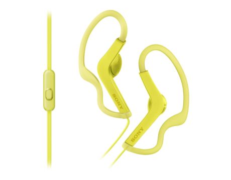 Sony Headset MDR-AS210AP, Жълт на супер цени