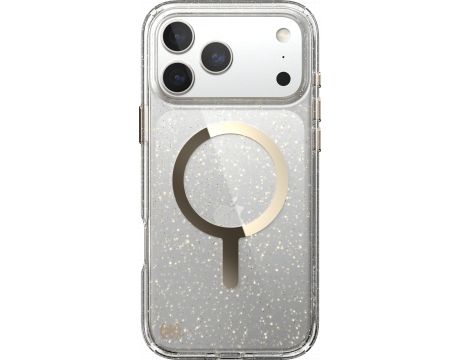 Speck Presidio Lux Glitter MagSafe за Apple iPhone 17 Pro Max, прозрачен/зласт на супер цени