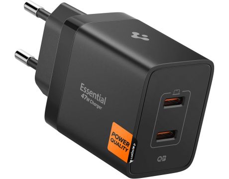 Spigen Essential 47W, черен на супер цени