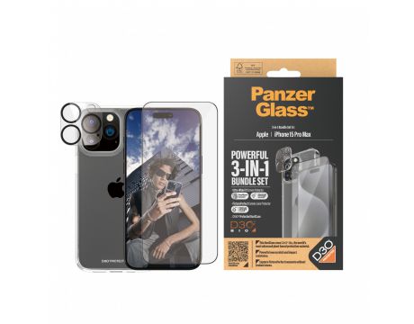 PanzerGlass 3-in-1 UWF HardCase за Apple iPhone 15 Pro Max на супер цени
