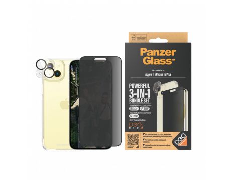 PanzerGlass 3-in-1 Privacy UWF HardCase за Apple iPhone 15 Plus на супер цени