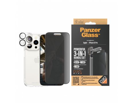 PanzerGlass 3-in-1 Privacy UWF HardCase за Apple iPhone 15 Pro на супер цени