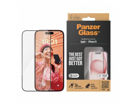 PanzerGlass UWF за Apple iPhone 15 на супер цени