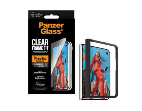 SAFE Front Screen Protector FRAME FIT w. EasyAligner за Apple iPhone Duo на супер цени