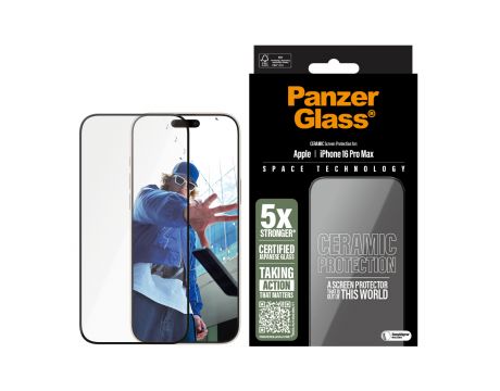 PanzerGlass UWF Ceramic за Apple iPhone 16 Pro Max на супер цени