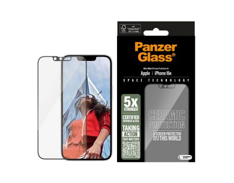 PanzerGlass UWF Ceramic за Apple iPhone 17e/16e/14/13/13 Pro на супер цени