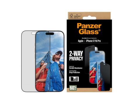 PanzerGlass UWF 2-Way Privacy за Apple iPhone 17/ 16 Pro на супер цени