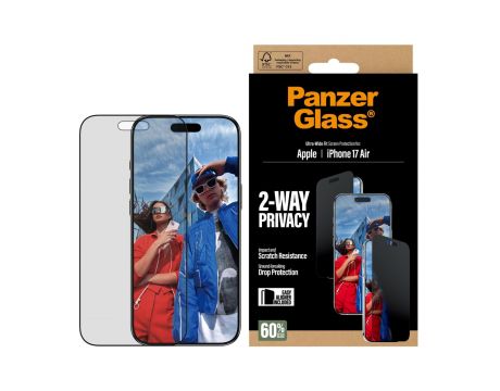 PanzerGlass UWF 2-Way Privacy за Apple iPhone Air на супер цени